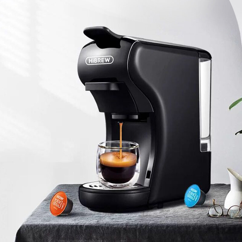 HiBREW H1A 3 IN 1 Expresso Coffee Machine Compatible with Dolce Gusto...