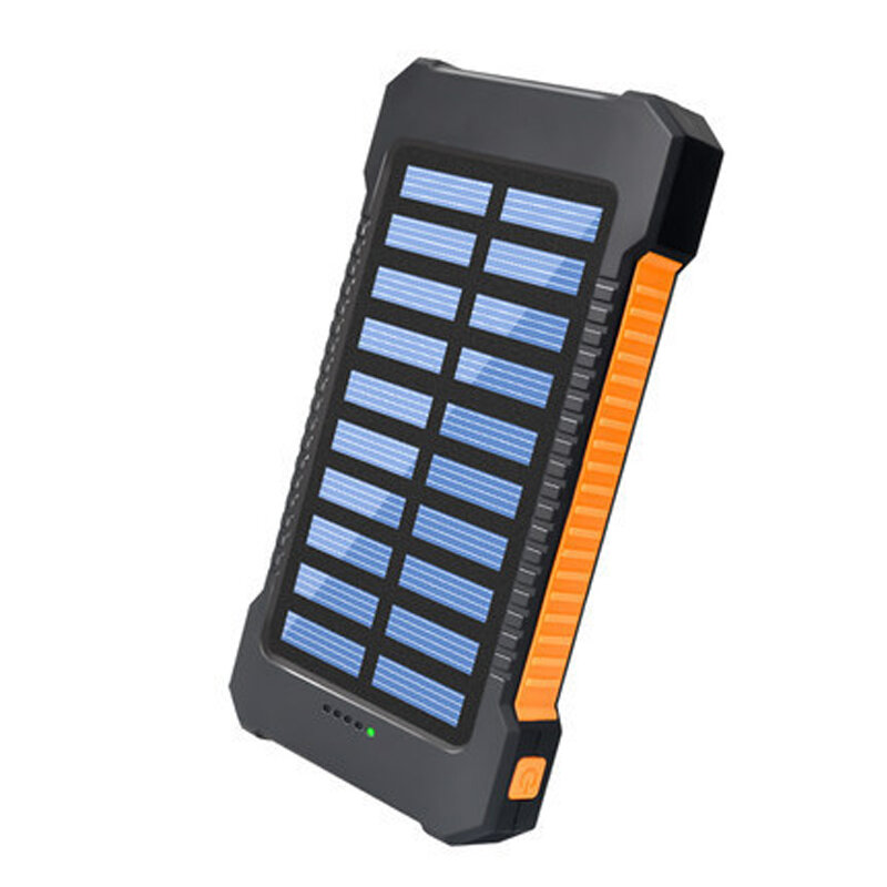 WARSUN 8000mAh 5V Çok Fonksiyonlu Güneş Acil Güç Bankası Açık Kamp Işığı 2 USB Mobil Telefon Şarj Cihazı.
