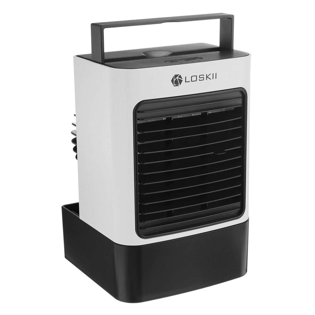 Loskii F830 Negative Ion Air Conditioner Air Cooler Desktop Electric Fan Two Blowing Modes Three Gear Wind Speeds with N