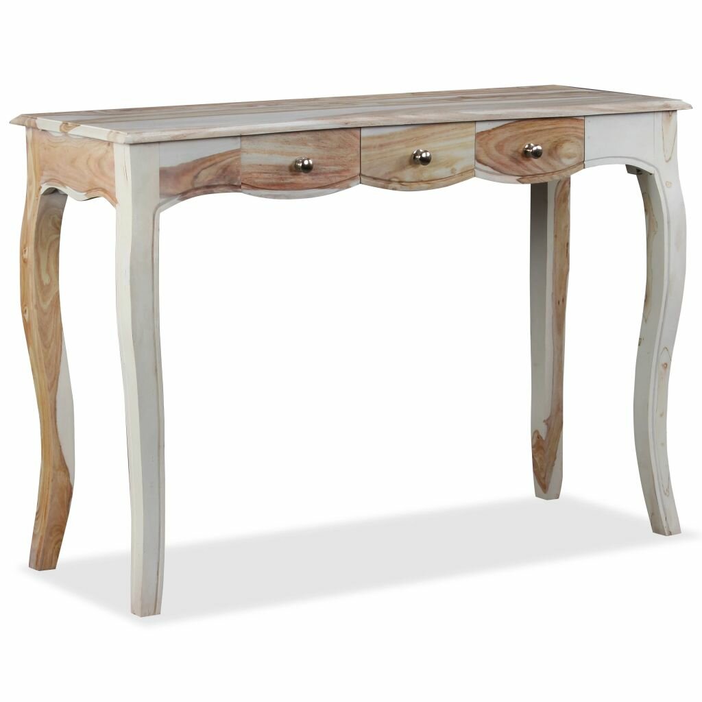 

Console Table with 3 Drawers Solid Sheesham Wood 43.3"x15.7"x30