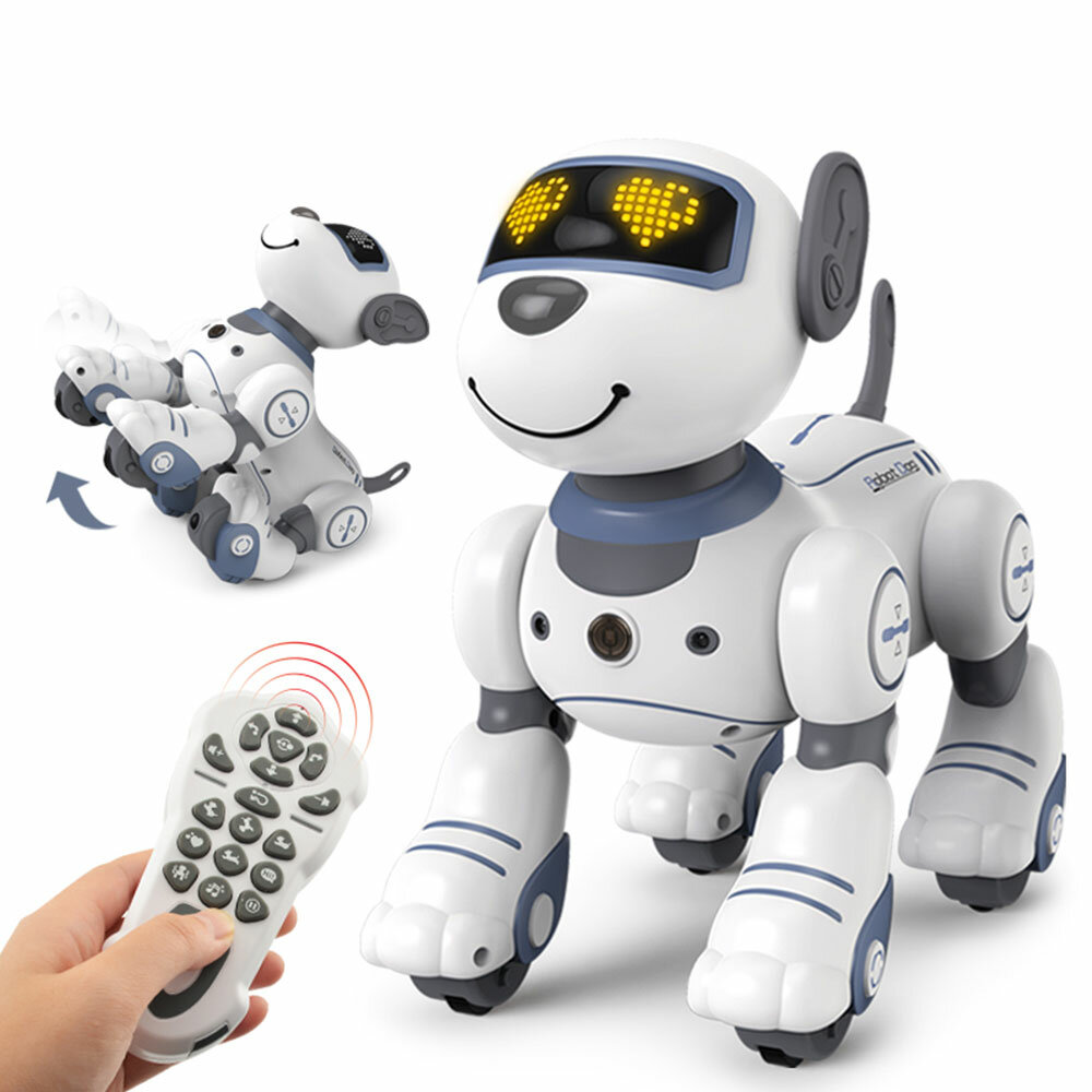 Remote Control Robot Dog Toys for Kids Programmable Smart Interactive Stunt Robot Dog with Touch Function Singing Dancin