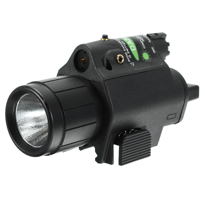 Green Laser Sight Dot Scope 300 Lumen LED Zaklamp Combo Tactical Picatinny 20mm Railmontage