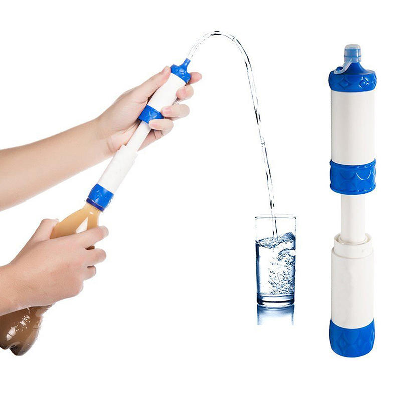 Filtro de agua 1000L Limpiador purificador portátil Emergencia cámping Seguridad en viajes Supervivencia Hidratación Bebida herramienta