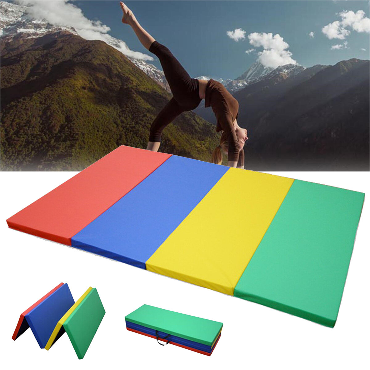 70x47x1.97 polegadas Folding Gymnastics Painel Gym Exercício Yoga Pad Tumbling Aptidão Mat