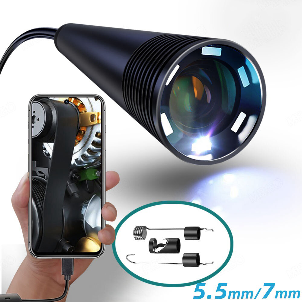 

5 мм 7 мм Мобильный Зонд Бороскоп камера Инспекционный эндоскоп для Android Смартфон Автомобильный эндоскоп камера USB T