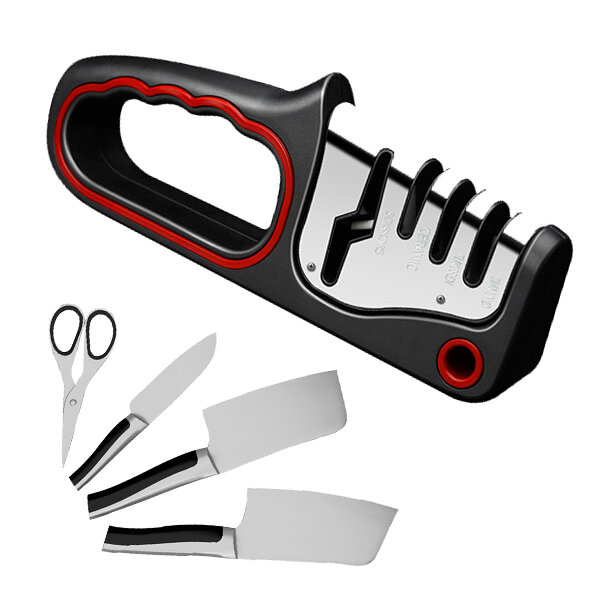 AOTU AT7504 4-σε-1 λίθος ξυρίσματος για το σπίτι, το κάμπινγκ, τα μαχαίρια κουζίνας και τις ψαλίδες, λεπτή λείανση, υπερ-λεπτή λεπίδα, ειδικός λίθος ξυρίσματος.