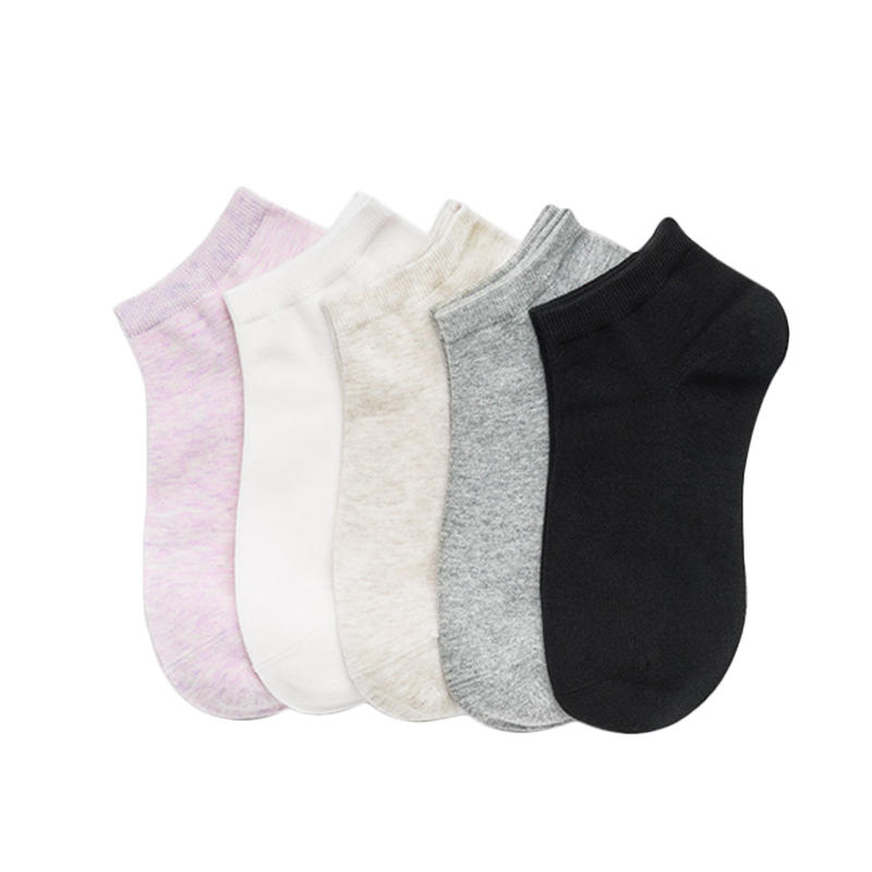 [FROM ] PULPOL SOCKS 5pcs/Set Women Cotton Wicking Breathable Sock Thin Boat Socks