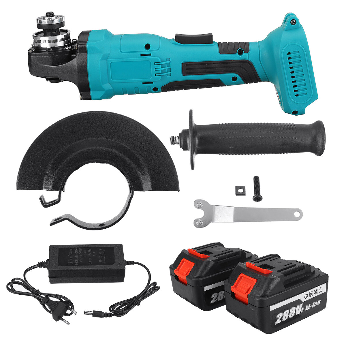 100125mm Brushless Cordless Angle Grinder Polisher Cutting Tool W None12 Battery For Makita