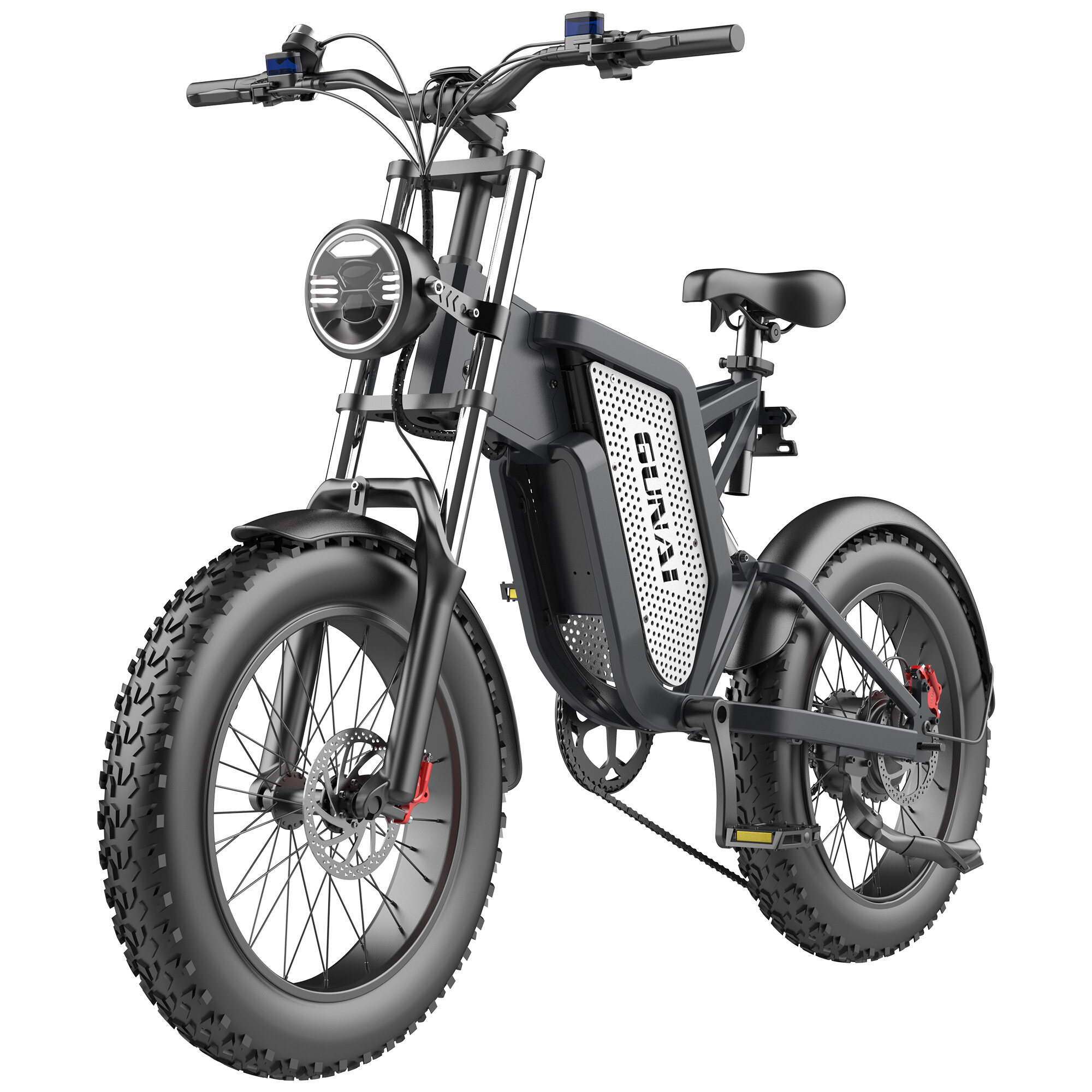 Στα 1,403.36 € από αποθήκη Τσεχίας | [EU Direct] GUNAI MX25 1000W 48V 25AH 20X4.0inch Electric Bicycle Oil Brakes 50-60KM Mileage 200KG Payload Electric Bike