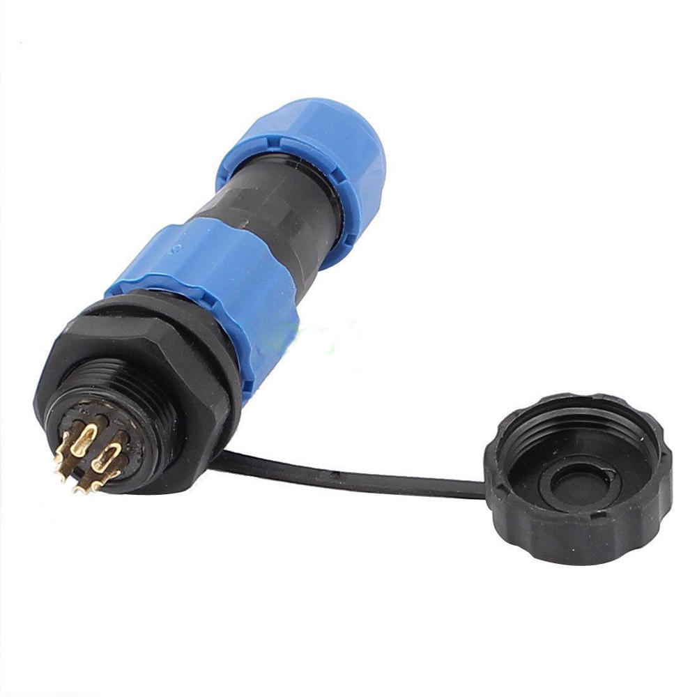 

Excellway® SD16 16mm 6 Pin Waterproof Cable Wire Docking Plastic Aviation Connector Plug IP68