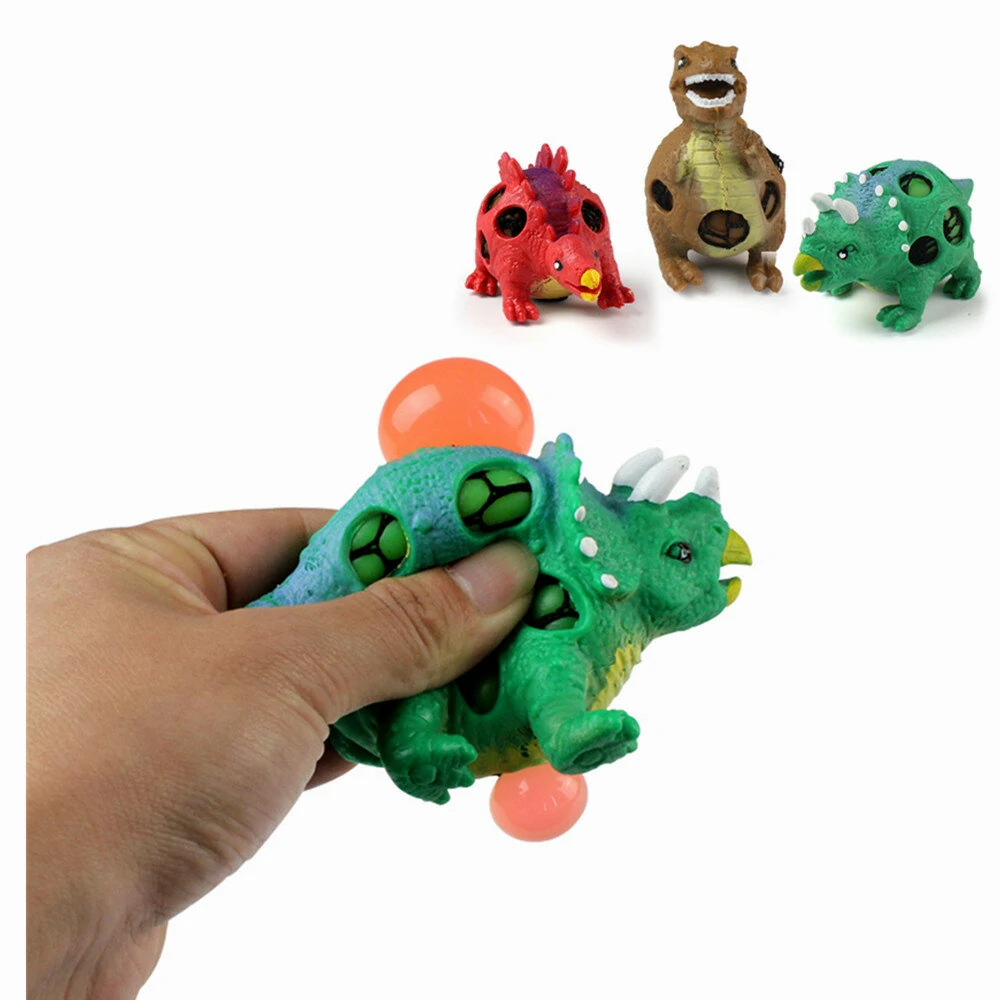 1pc tpr squishy dinosaur jurassic dinosaurs squeeze toy gift collection stress reliever