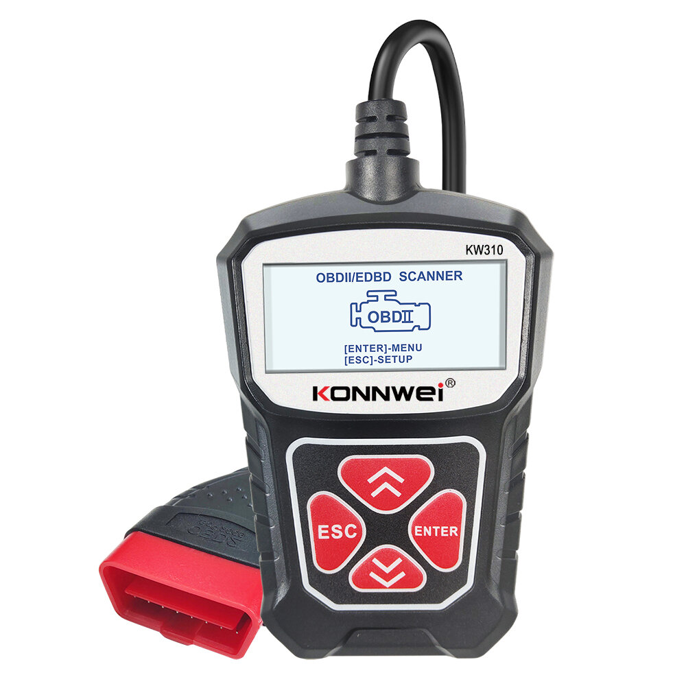 KONNWEI KW310 OBD2 Car Diagnostic Scanner EOBD Scan Tool DTC Engine Code Reader Voltage Test Built-i