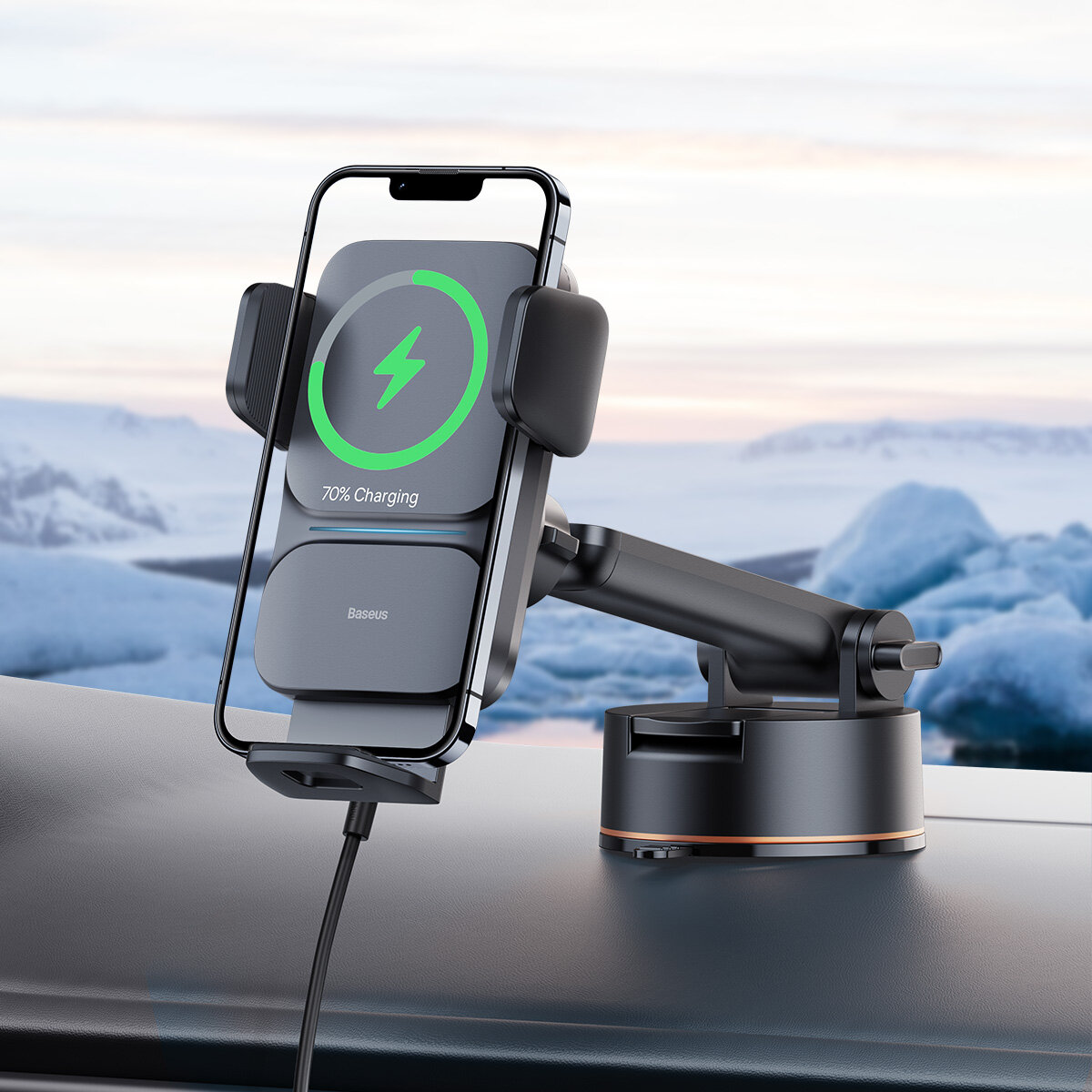 best price,baseus,wireless,car,charger,phone,holder,qi,15w,discount