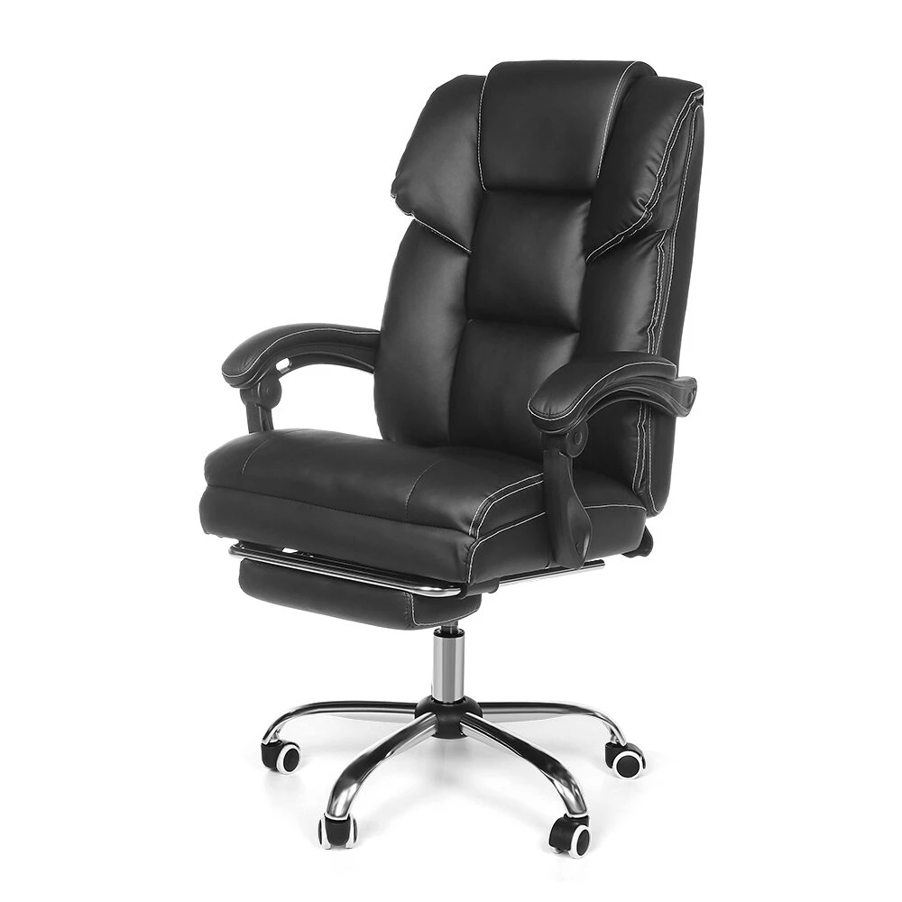 BlitzWolf® BW-OC1 Sedia da ufficio Design ergonomico con sedile largo reclinabile a 150 ° Poggiapiedi retrattile Materiale PU Cuscino lombare