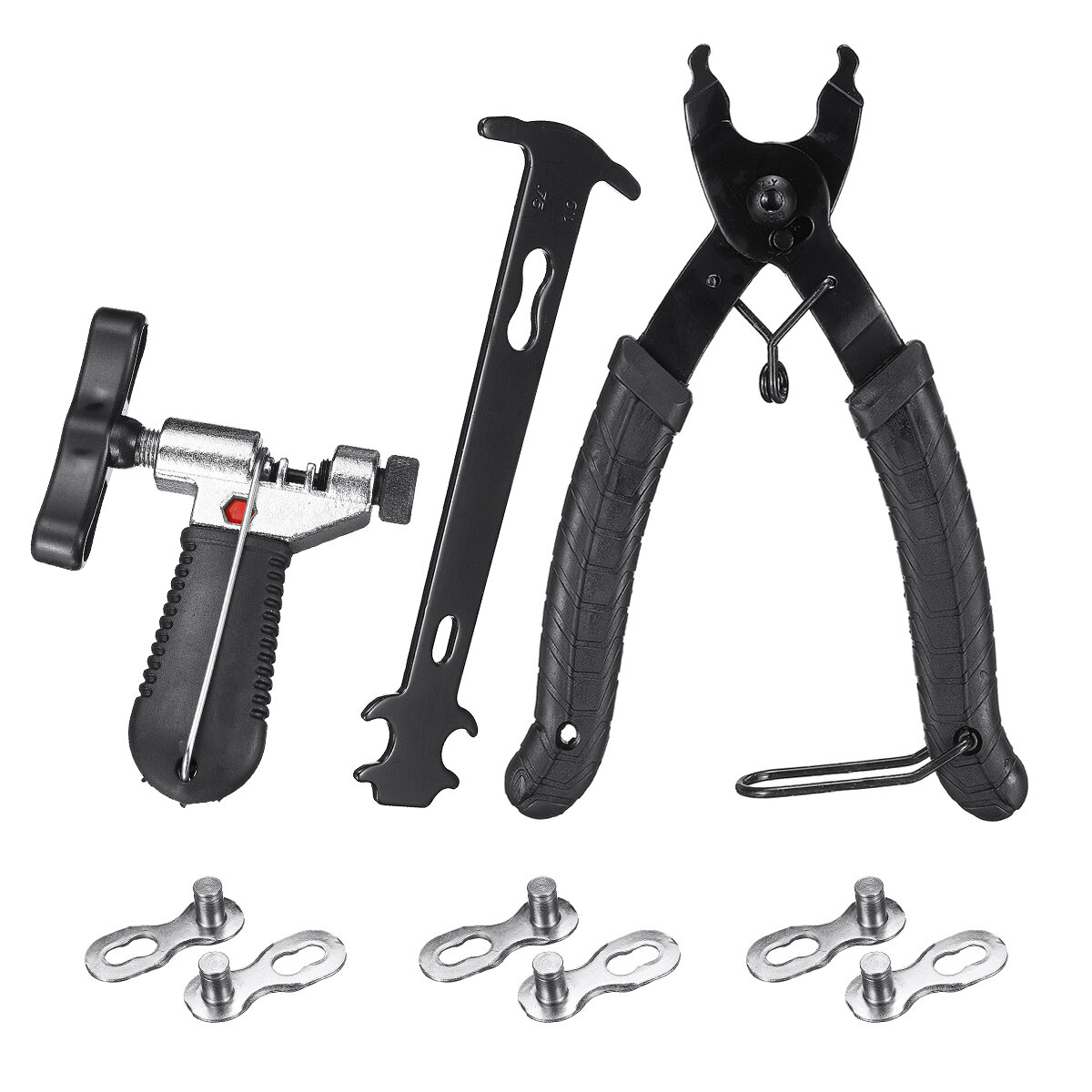 Bicycle Chain Tools Mountain Bike Chain Caliper Chain Cutter Chain Removal Tool Magic Buckle Pliers Tools