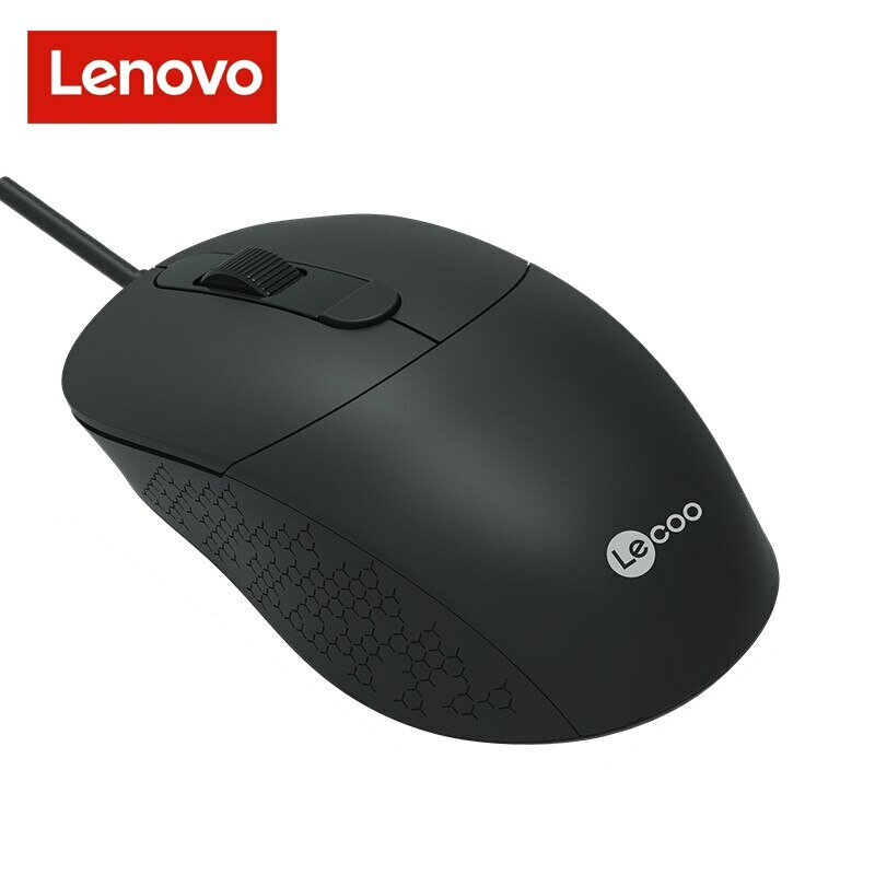 

Lenovo Lecoo MS102 USB Wired Computer Mouse Silent Optical Mouse 1600DPI Gamer PC Laptop Notebook Computer Mouse Mice fo