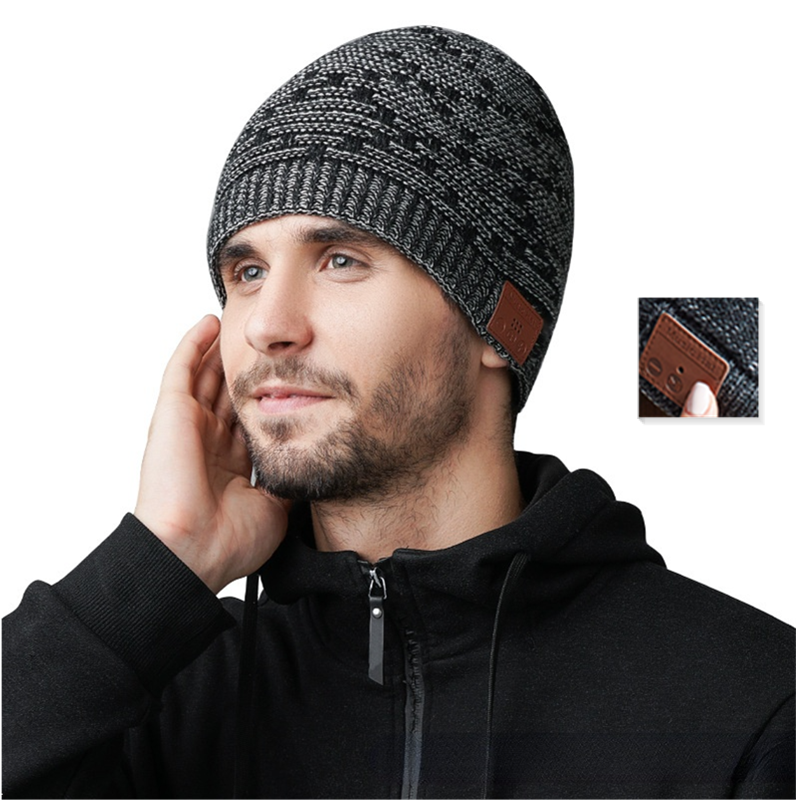 Bakeey bluetooth Smart Music Hat Winter Warm Sports Earphone Cap Headset with Speaker Mic