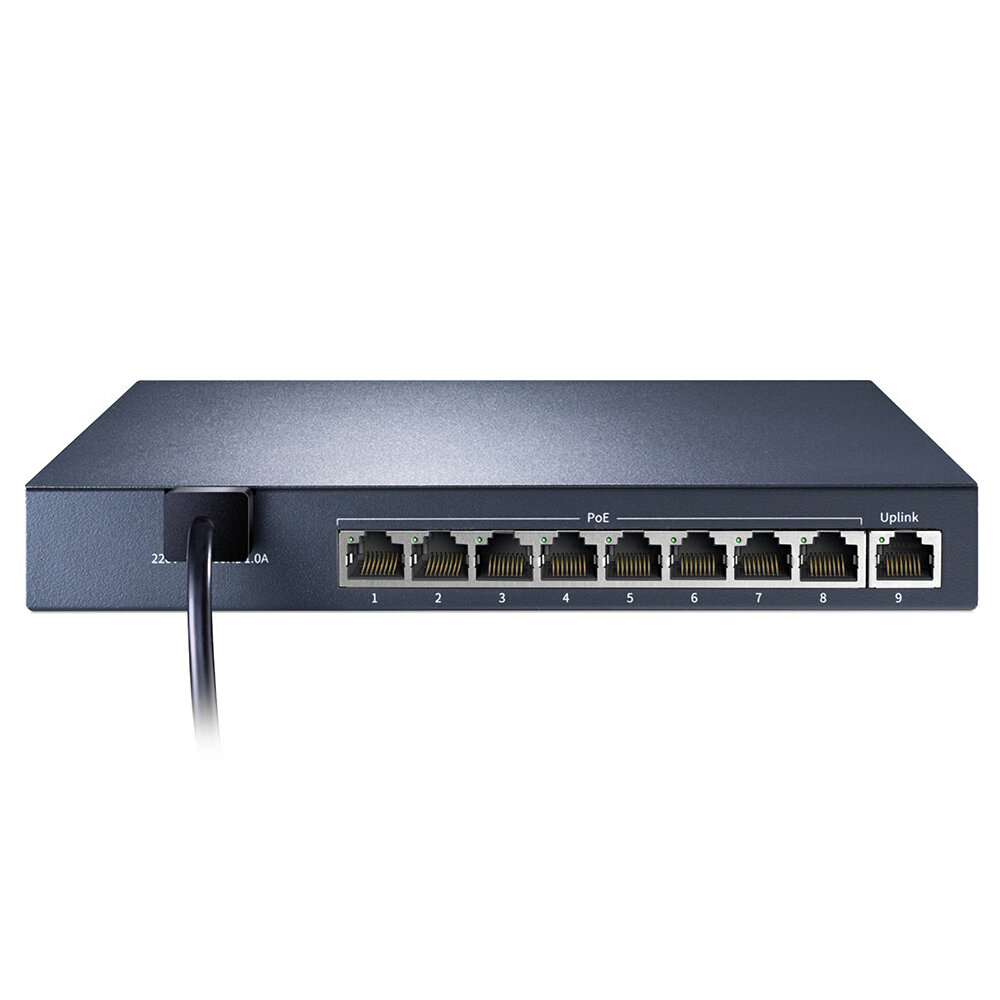 MERCURY 9 Port 100M POE Switch Ethernet Network Splitter Hub 83W Switch for Camera Wireless AP S109P