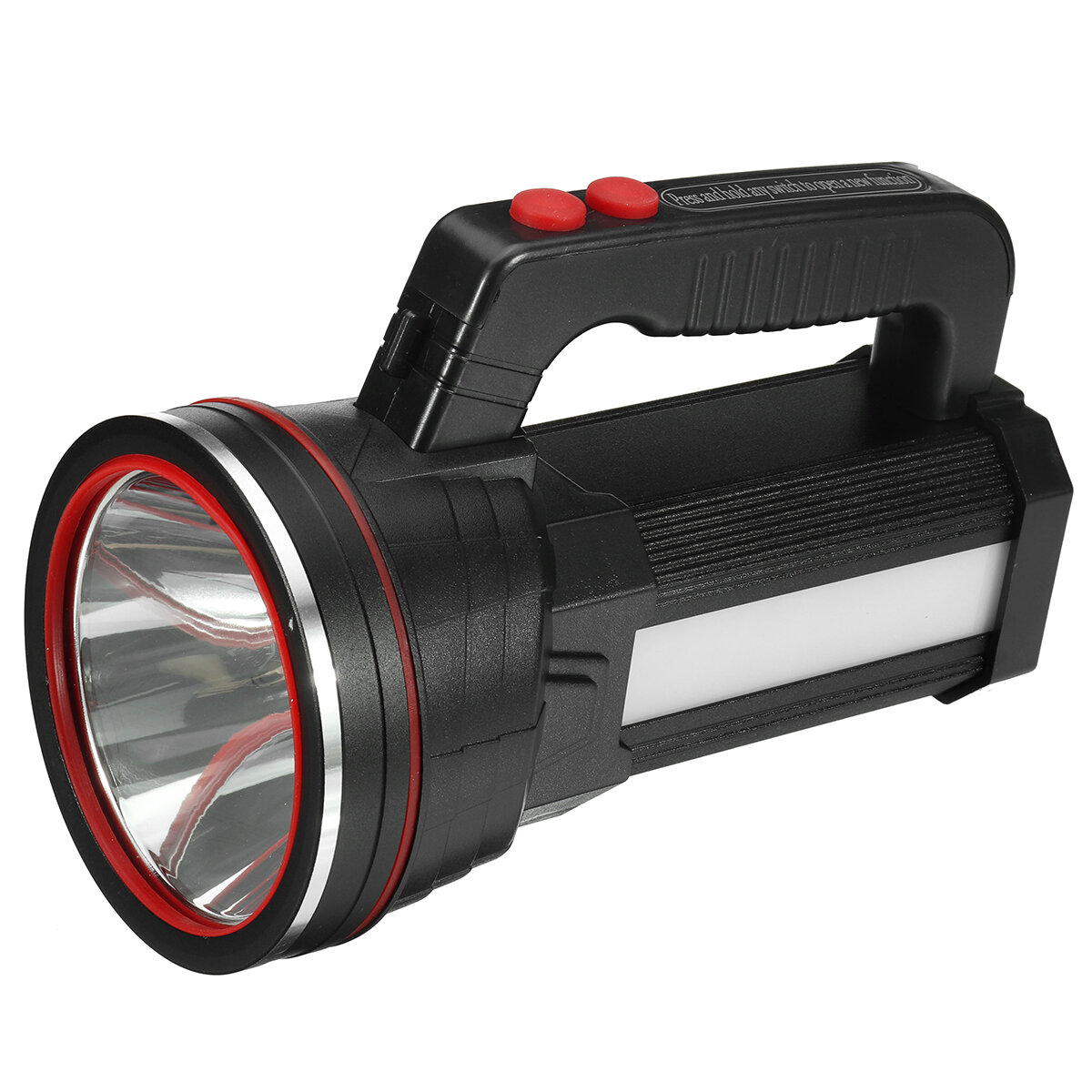 Spotlight Super Bright LED Flashlight 2 Modes USB Rechargeable Floodlight LED Flashlight Fishing Hun