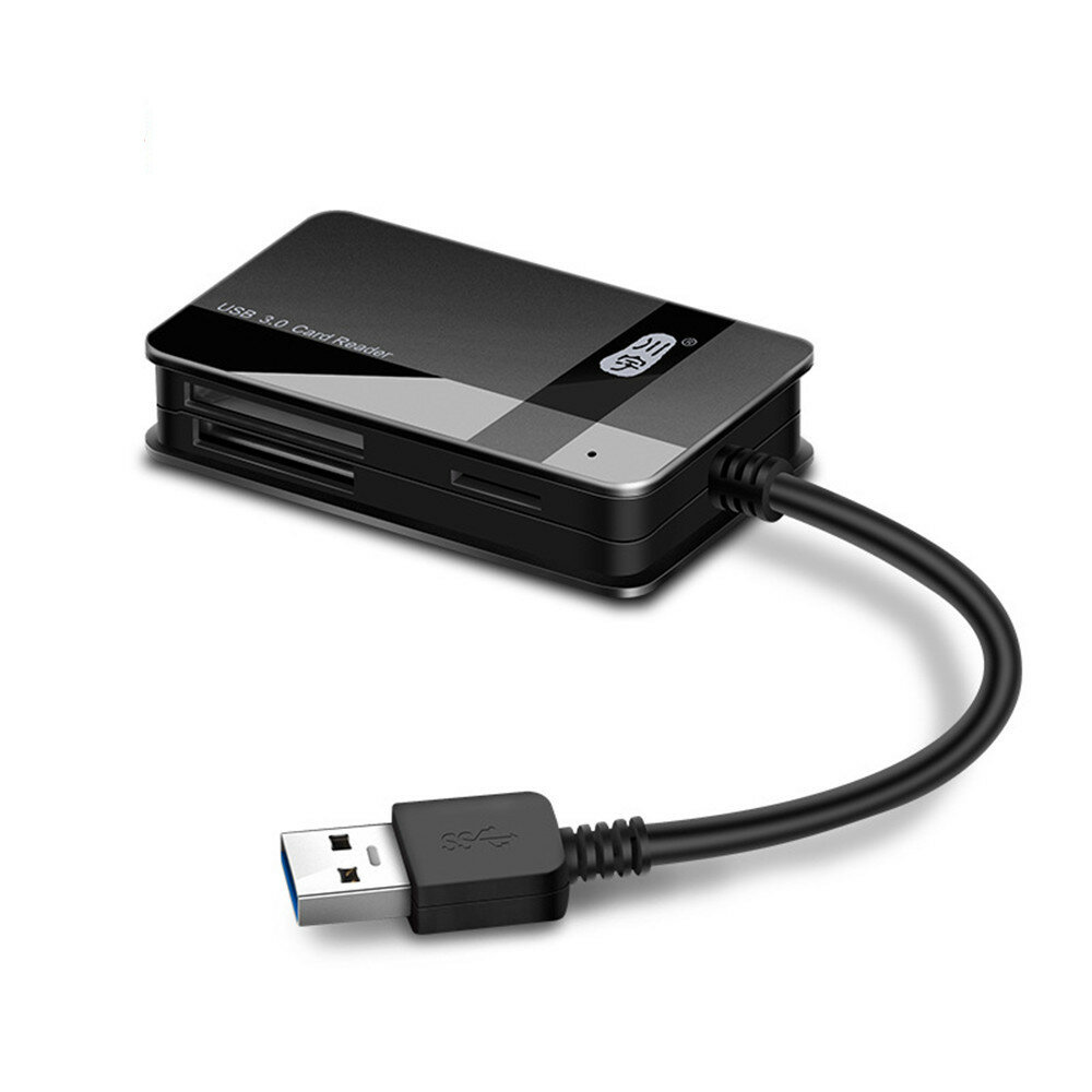 Kawau C368 USB3.0-kaartlezer Hoge snelheid 4 slots MS CF SD TF-kaartadapter voor telefoon SLR-camera
