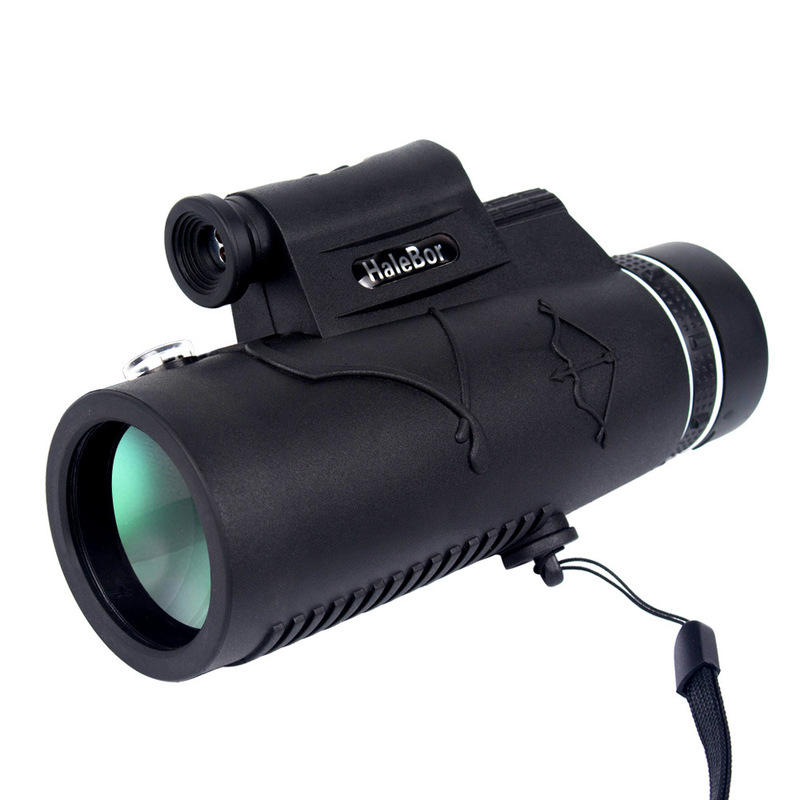 IPRee® 12X50 Μονόκουλο Αδιάβροχο Οπτικό HD Τηλεσκόπιο Ημέρας και Νύχτας με Πυξίδα και Φως