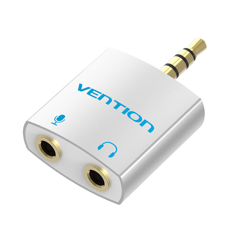 Vention 3.5mm Audio Splitter Connector 1 Mannelijk tot 2 Vrouwelijk Adapter Voor Hoofdtelefoon PC Sm