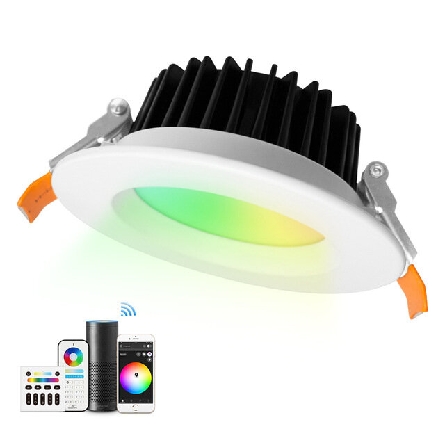 

GLEDOPTO Smart Ceiling Downlight Pro RGB+CCT 6W/9W/12W Compatible with ZigBee 3.0 Amazon Plus SmartThings App/Voice/Remo