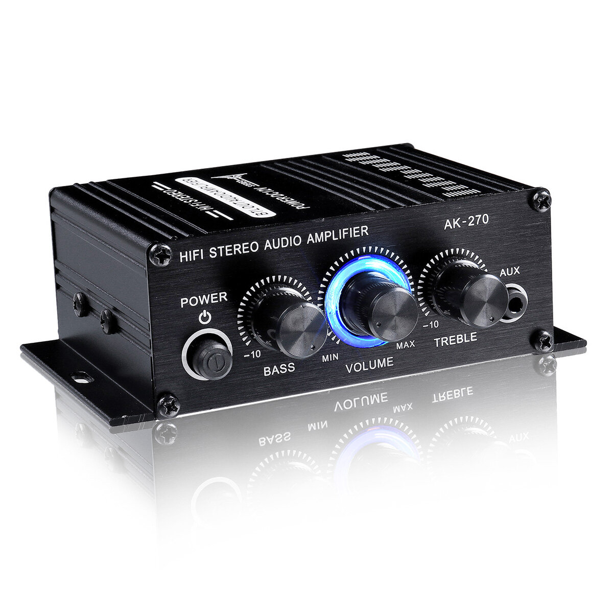 Ak270 2 channel 12v audio power amplifier low distortion support aux mini hifi power amplifier
