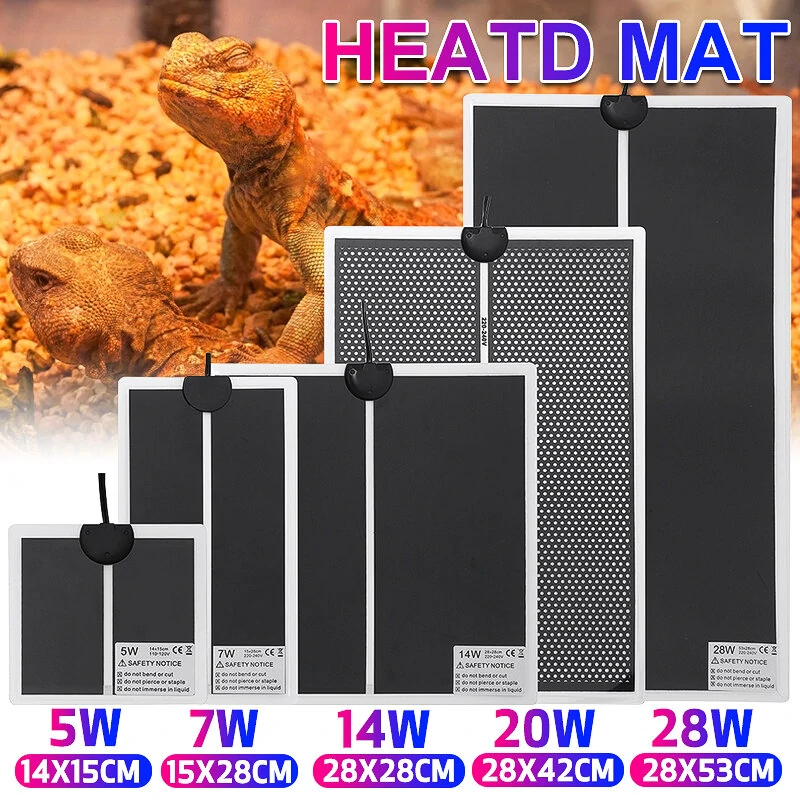 Pet reptile heater under tank heating pad warming heat mat pets pad