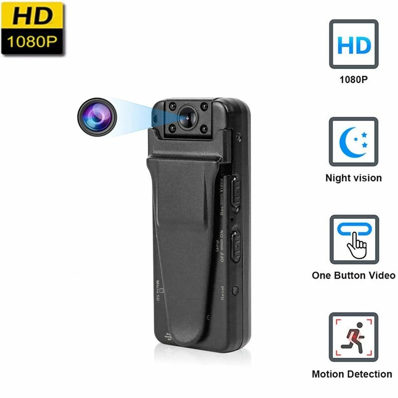 HD 1080P Z7 Mini Compact DV Camera Wearable Digital Body DVR Cam Motion Detection Loop Recording Video Security Camcorde