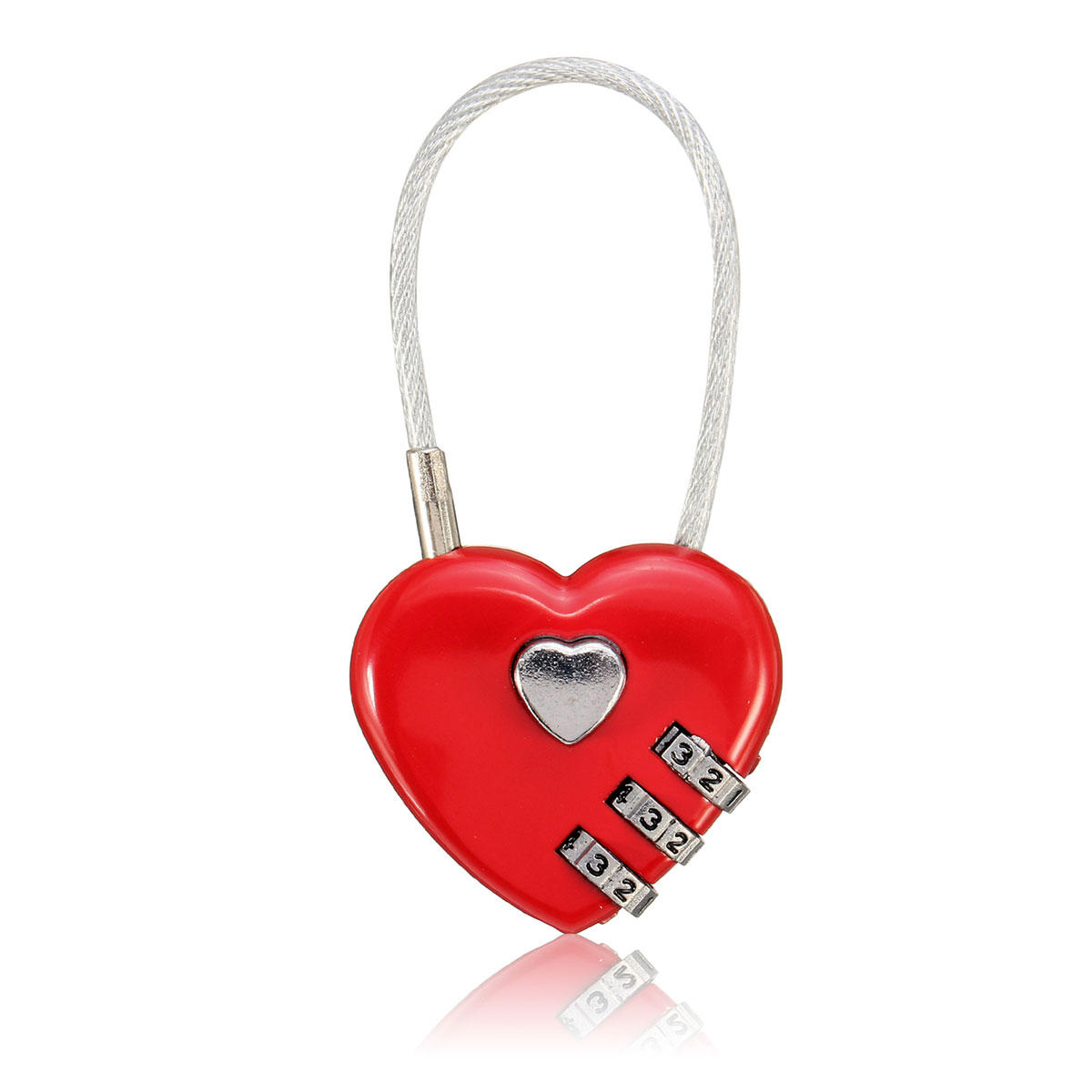 Creative Gift Idea Love Lock Personalised Engraved Padlock Heart Shaped Lock Decorations
