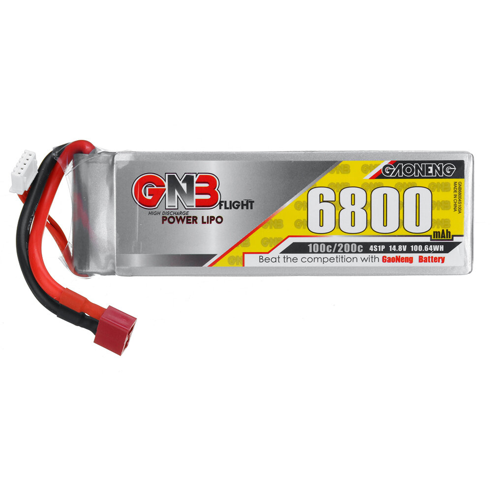Gaoneng GNB 14.8V 6800mAh 100C 4S LiPo-batterij T/XT60/XT90/EC5/TRX-stekker voor FPV Racing Drone