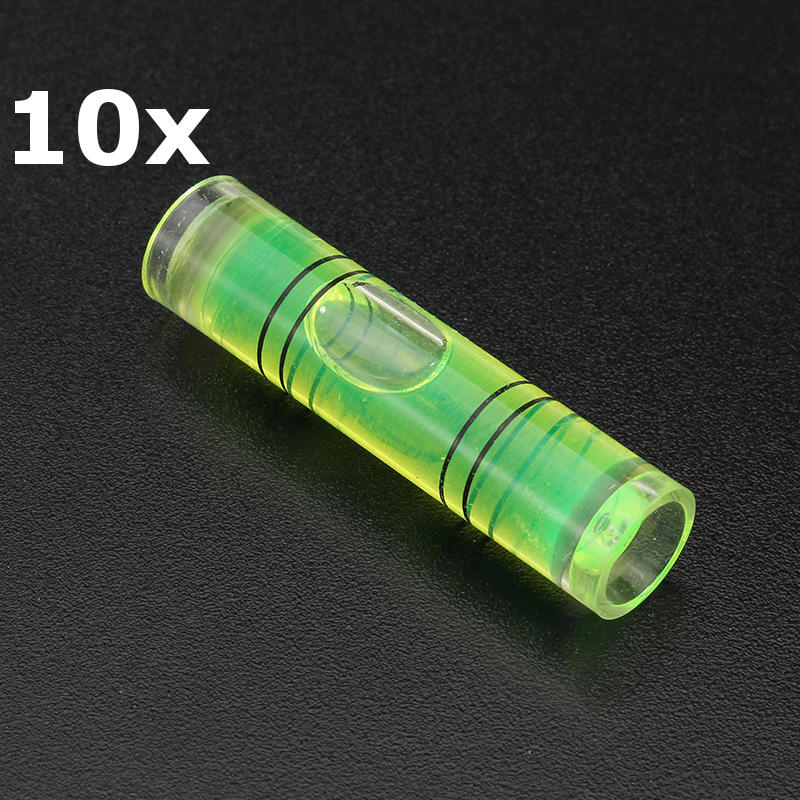 10Pcs Mini Level Gauge Cylinders Horizontal Bubble for Photo Frame Wal