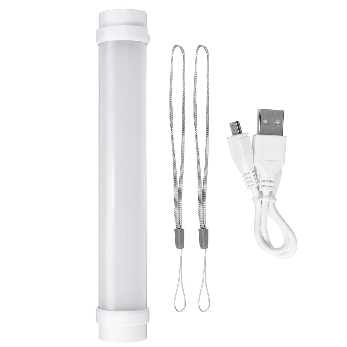 Outdoor Camping Tent LED Lamp Emergency Tube Bar Flashlight USB Charger 1800mAh Power Bank  