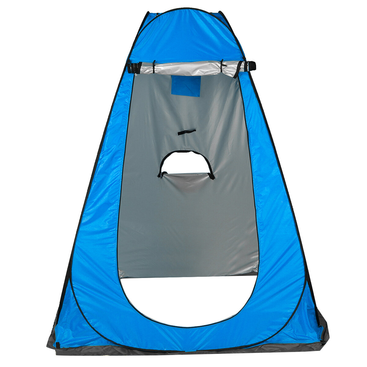 Tenda da campeggio portatile pieghevole con tre finestre, protezione UV e rifugi impermeabili per il bagno e la doccia in privato