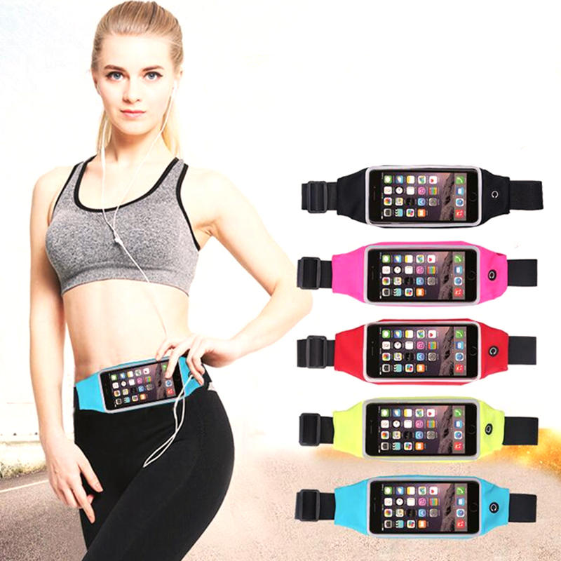 5.5inch Waterproof Sport Gym Running Waist Bag Phone Case for iPhone