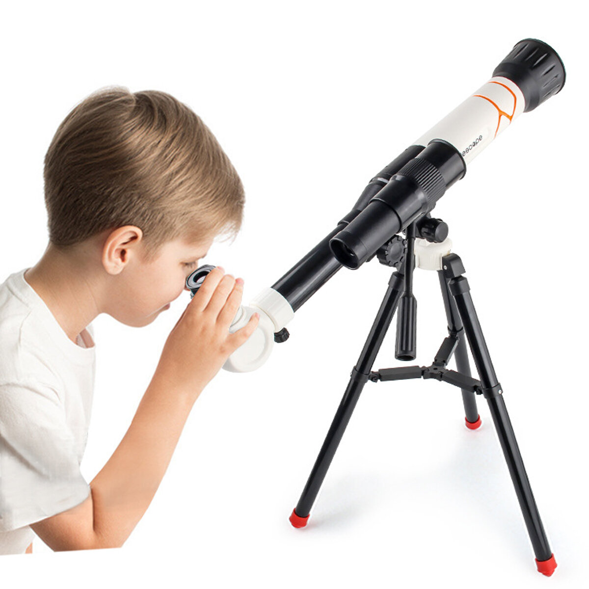 40X HD Telescópio Astronômico com Tripé Estudante Crianças Iniciantes Aprendizagem Científica