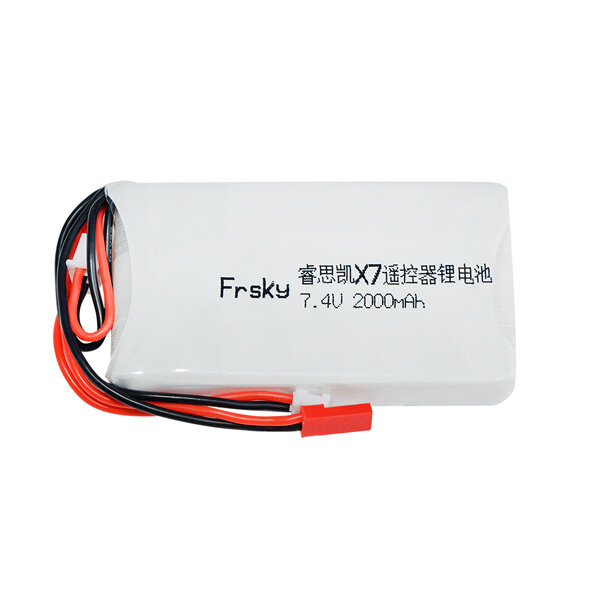7.4V 2S 2000mAh 8C Lipo Battery Compatible for Frsky ACCST Taranis Q X7 Transmitter