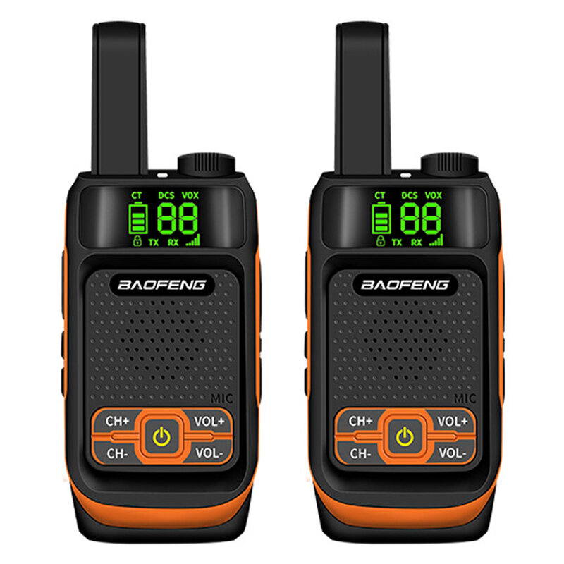 

2PCS BAOFENG BF-T19mini Walkie Talkie USB Charging 5W 16 Channels 400-470MHz Mini Ultra Light Handheld Radio Intercom Wi