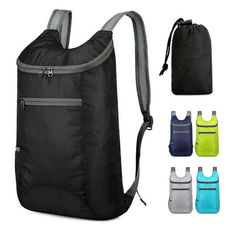 Wasserdichter faltbarer Rucksack Ultraleichte Outdoor-Falttasche Reise-Tagesrucksack-Tasche Packbare Sporttasche für Männer Damen