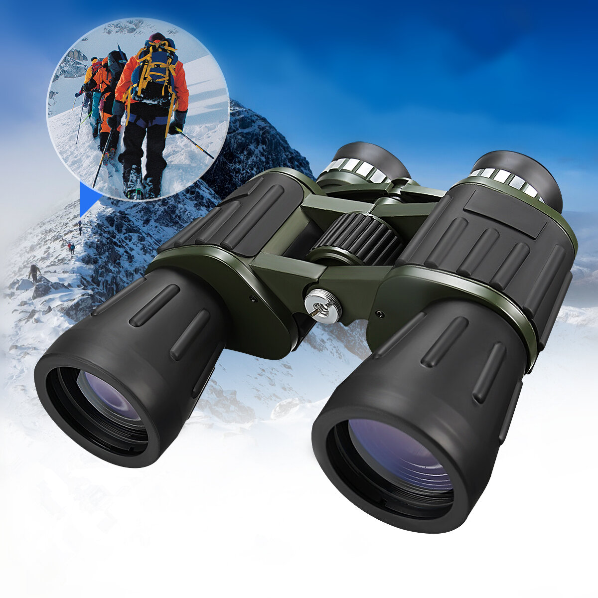 60x50 Military Army Zoom Powerful Telescope HD Hunting Camping Night Vision Binoculars