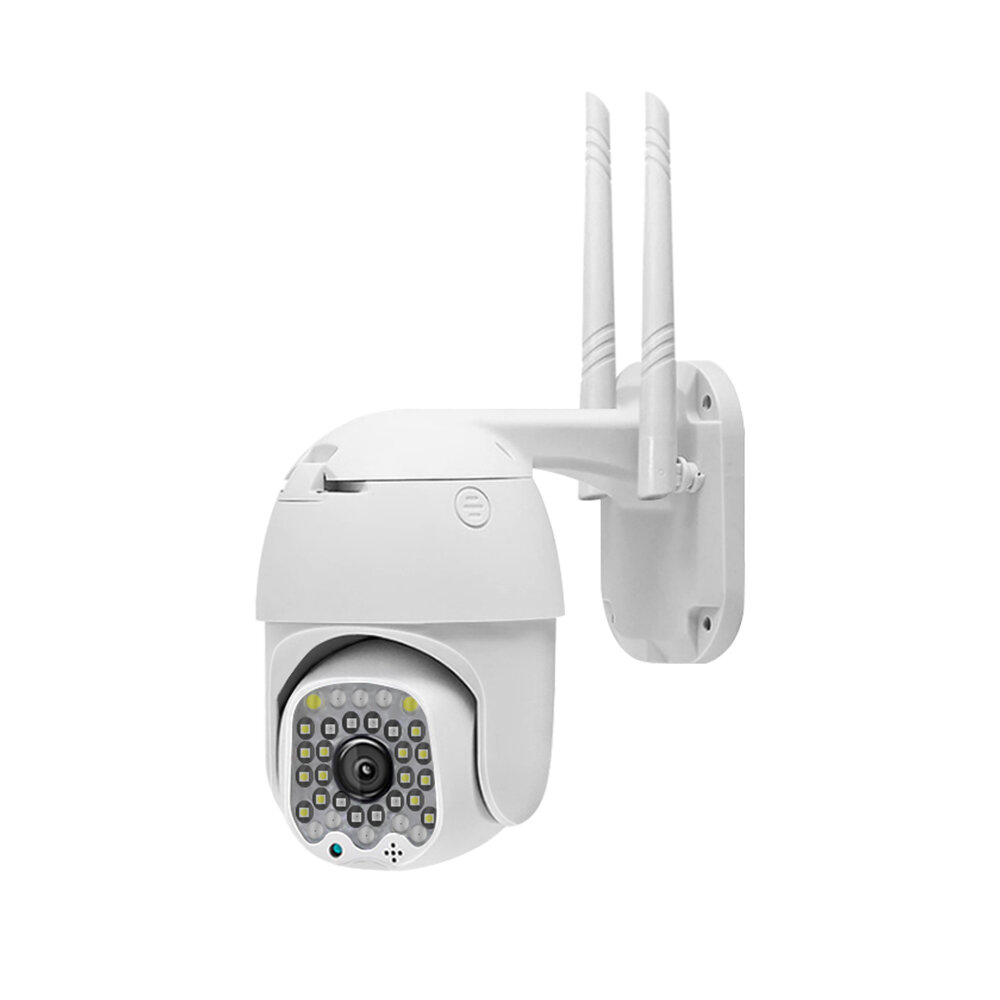 GUUDGO 4X Zoom 32LED 1080P HD Wifi IP Security Camera Outdoor Light & Sound Alarm Night Vision Waterproof