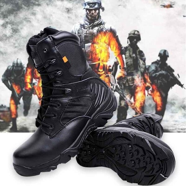 Army Men Commando Combat Desert Outdoor Hiking Boots Landing Tactical Military Shoes Sneakers