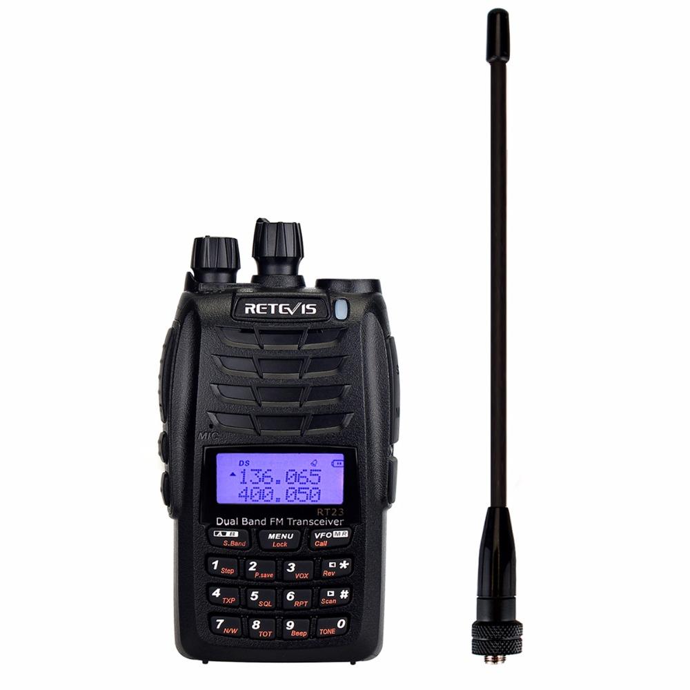 Retevis RT23 Walkie Talkie Cross-Band Repeater UHF+VHF 136-174+400-480Mhz Dual PTT Dual Receive 1750Hz Ham Radio A9122A
