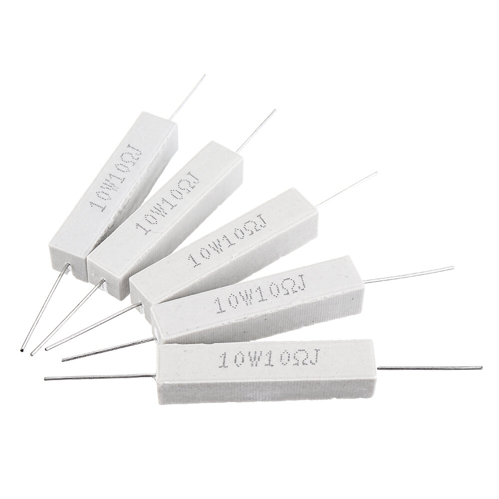 

10pcs 10W 10 ohm 10R Ceramic Cement Resistor