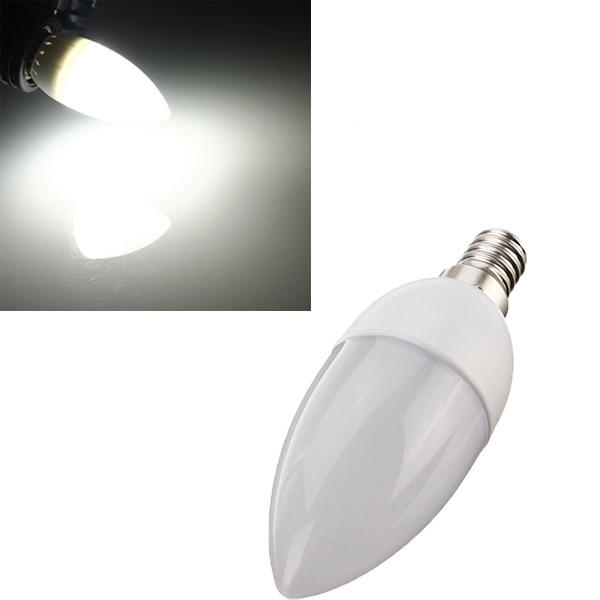 

10XE14 2835 SMD 3W White LED Candle Bulb Lamp AC 200-240V