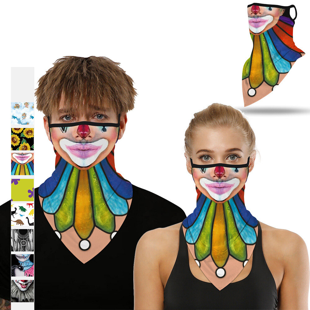 Sport 3D fejpánt koponya nyak sál szélálló szabadban kerékpározás Bandana Buffs nyak melegítő maszkok