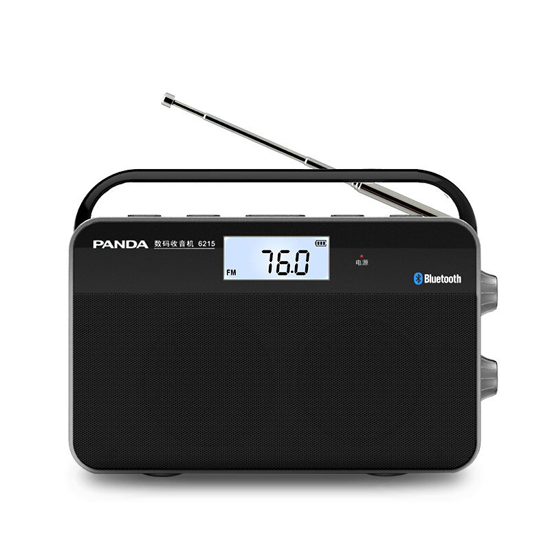 Panda 6215 AM FM Semiconductor Radio Portable bluetooth Speaker Support TF Card MP3 Player