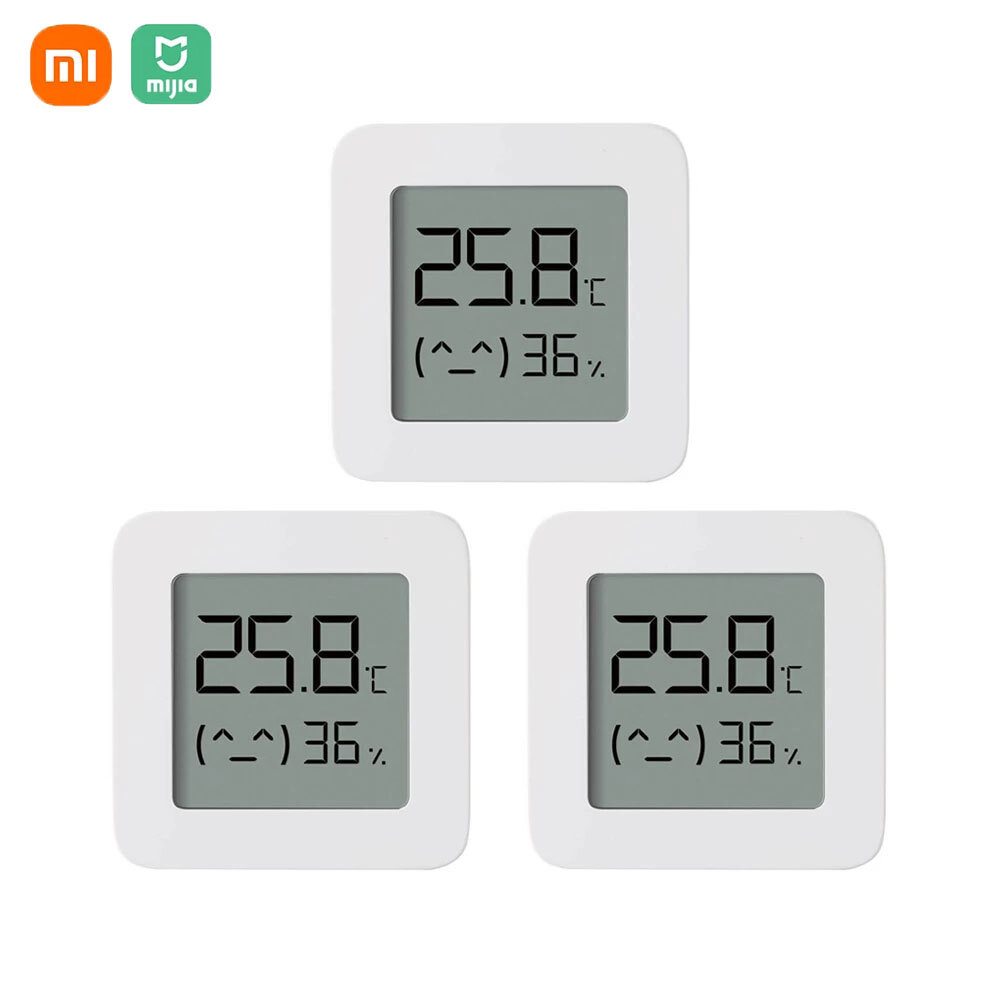 3Pcs XIAOMI Mijia Bluetooth Smart Electric Digital Thermometer Hygrometer 2 