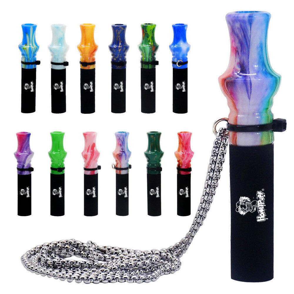 Stainless Chian Resin Hookah Mouthpiece Mouth Tip Narguile Honeypuff Edge Design Tips Suit Sheesha Chicha Hose for Smoki